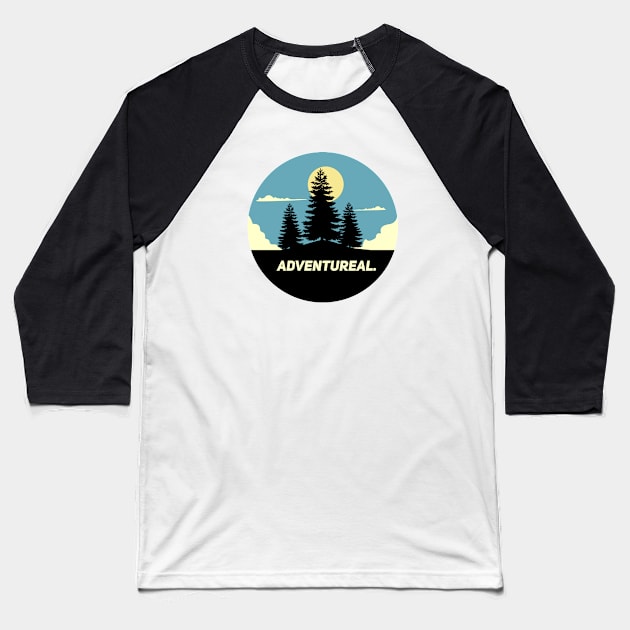 Adventureal Baseball T-Shirt by Zakaria Azis